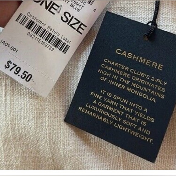 Charter Club cashmere Cuffed beanie - Picture 3 of 5